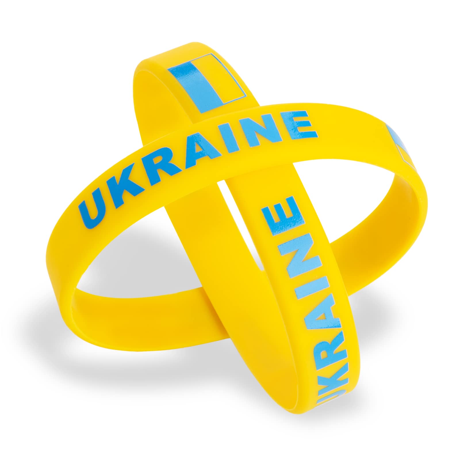 2pcs Ukraine Flag Bracelet Sil - Men'S Accessories Uk avaliação e preço