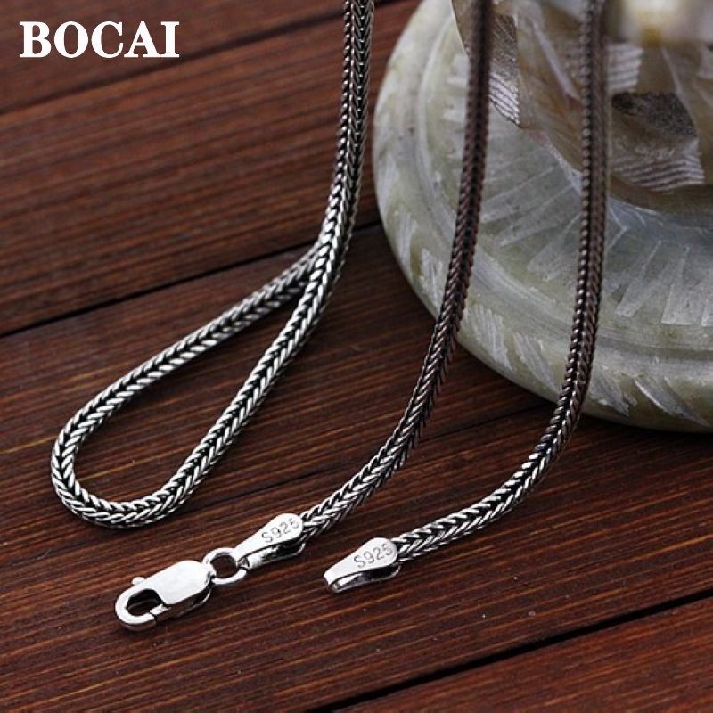 BOCAI Real S925 Silver Jewelry - Men Accessories Singapore avaliação e preço