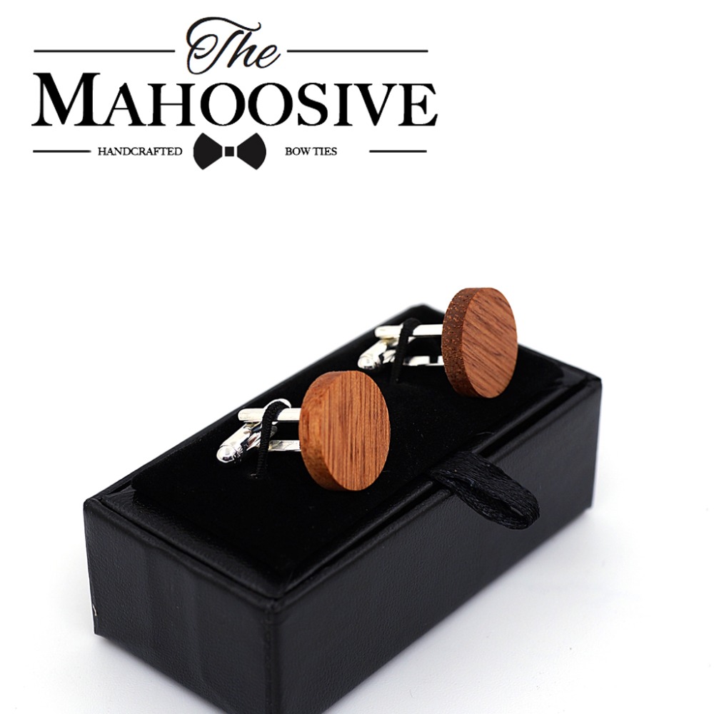 MAHOOSIVE Wooden Cufflinks Wed - Cufflink Box Set avaliação e preço