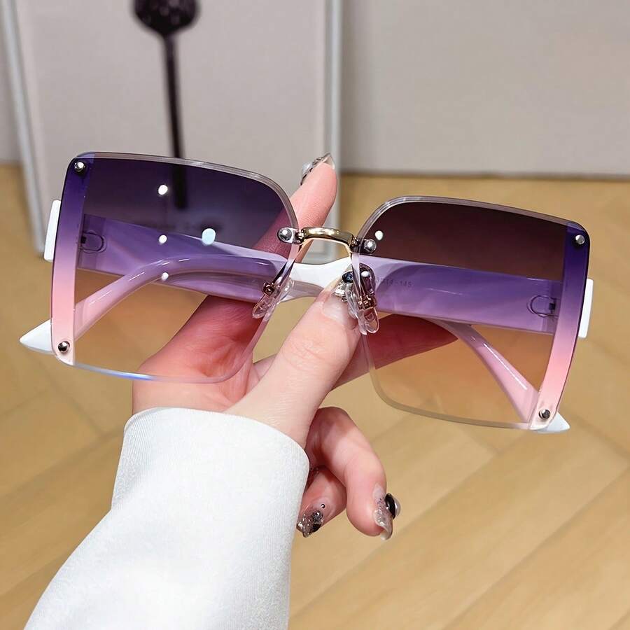 Oversized Frameless Square Gra - Men Accessories For Travel avaliação e preço