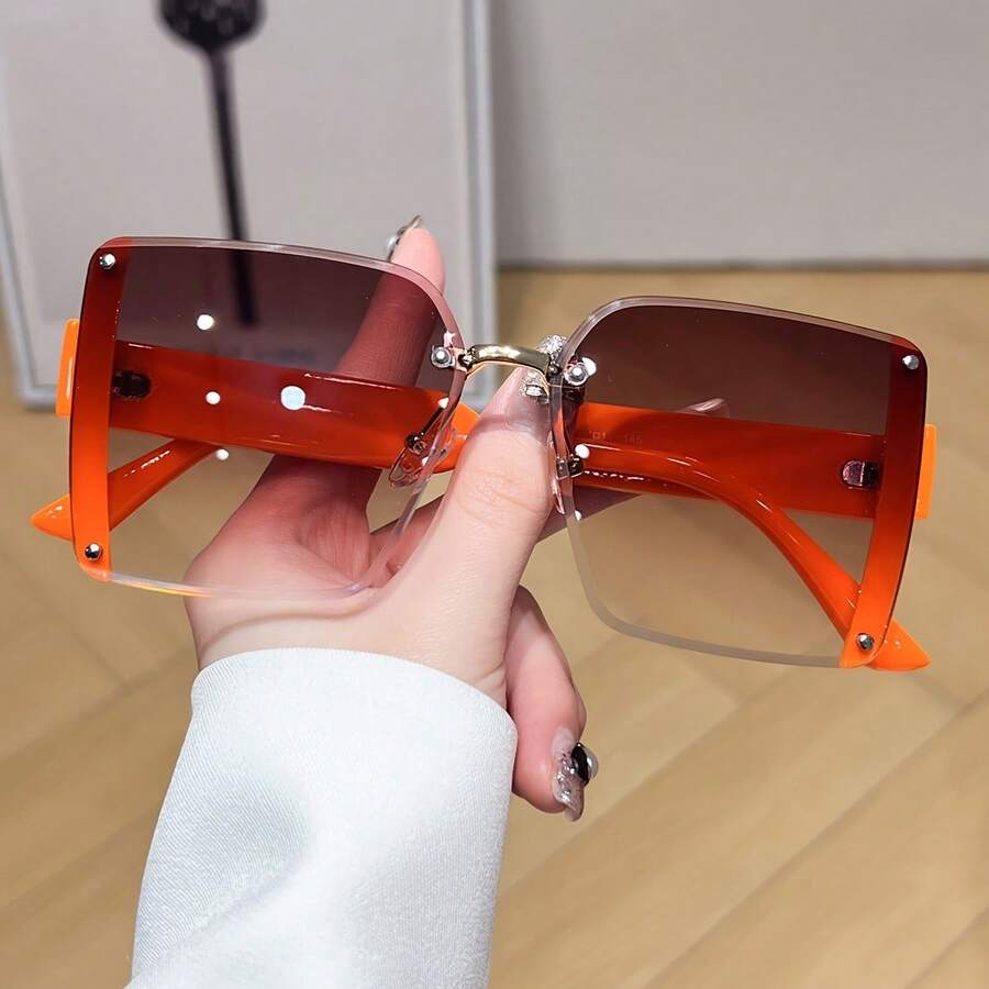 Oversized Frameless Square Gra - Men Accessories For Travel avaliação e preço