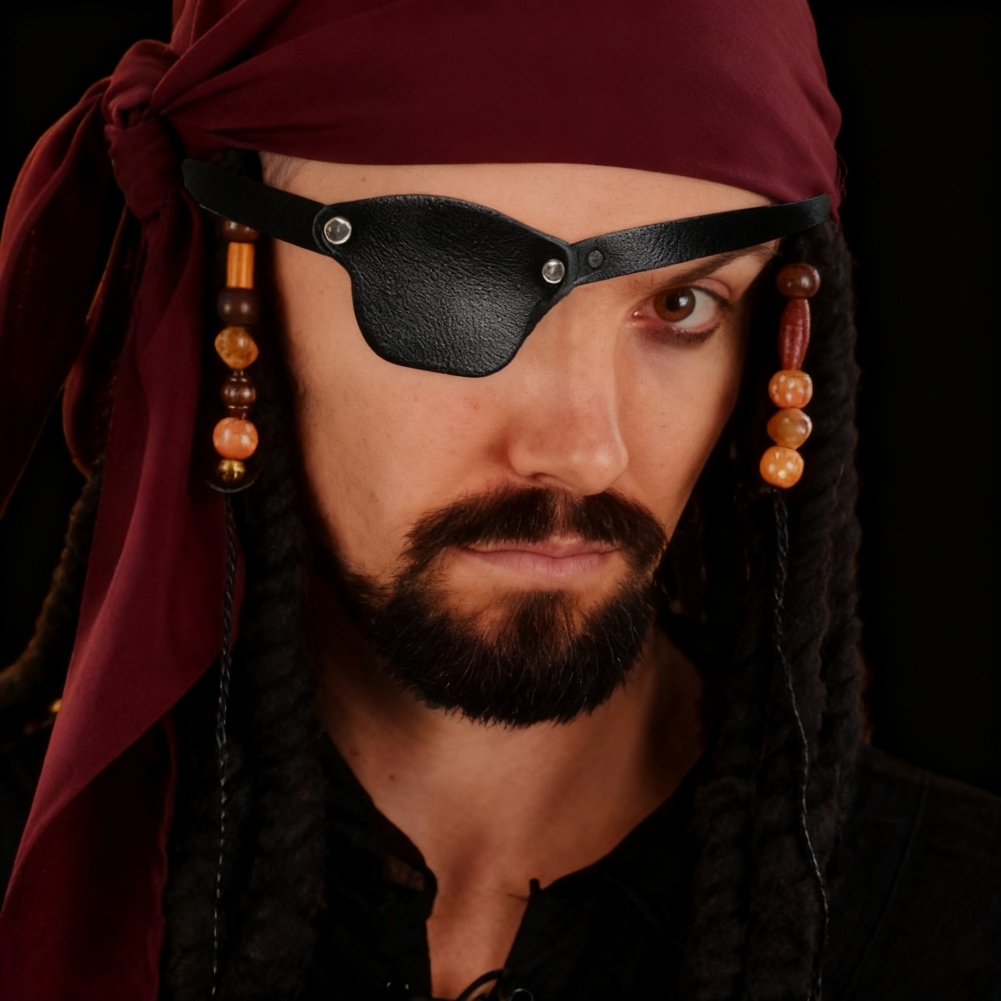 Pirate Eye Patch Leather Eye P - Men Accessories Style avaliação e preço