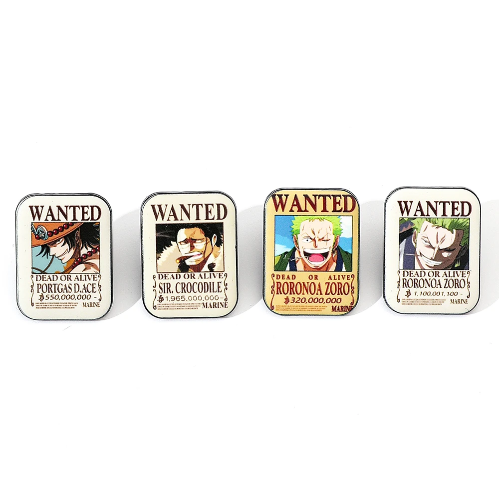 4 Pcs Fashion Cartoon Anime Br - Lapel Pin Enamel avaliação e preço