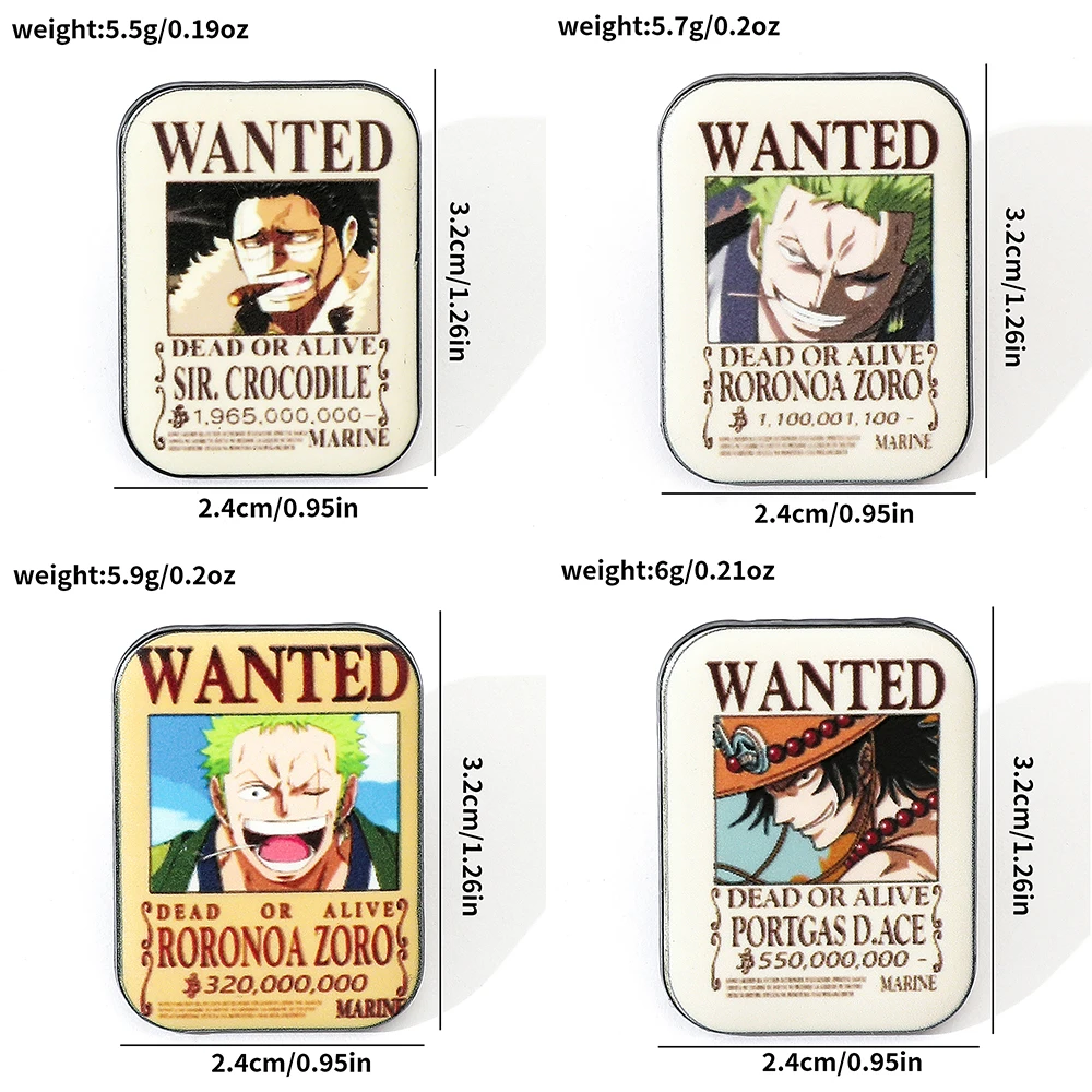 4 Pcs Fashion Cartoon Anime Br - Lapel Pin Enamel avaliação e preço