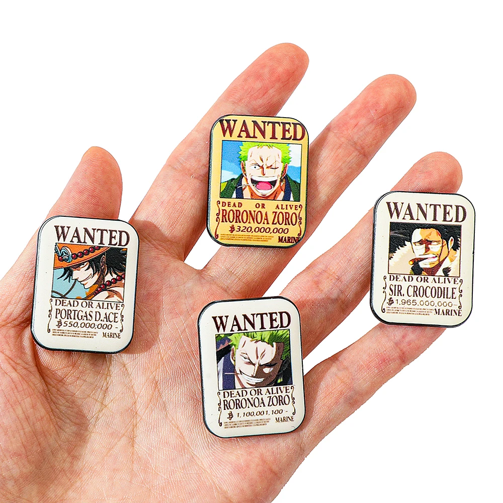 4 Pcs Fashion Cartoon Anime Br - Lapel Pin Enamel avaliação e preço
