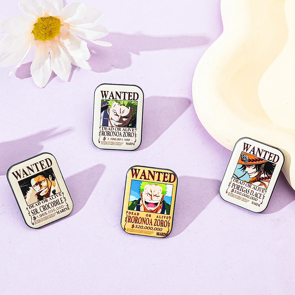 4 Pcs Fashion Cartoon Anime Br - Lapel Pin Enamel avaliação e preço