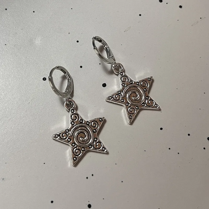 Vintage Goth Silver Color Spir - Men Accessories Aesthetic avaliação e preço