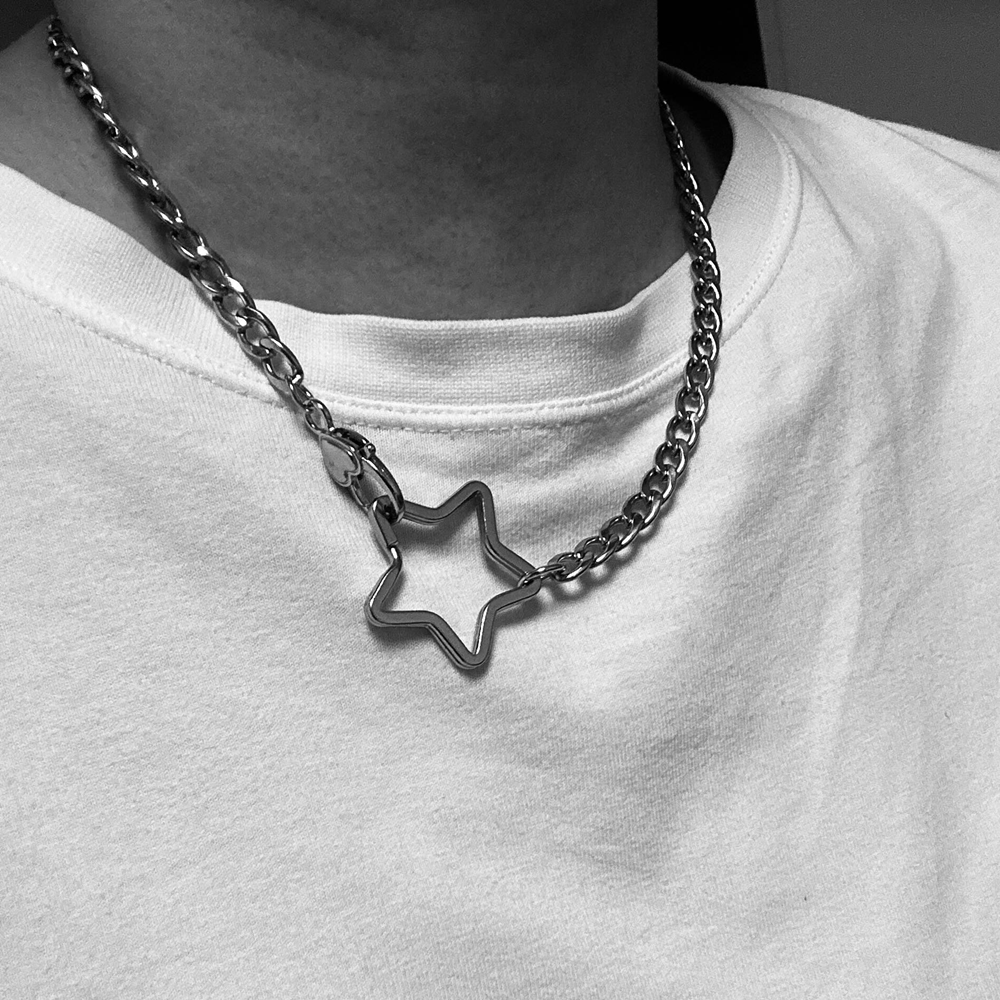 Gothic Stainless Steel Cuban C - Men Accessories Aesthetic avaliação e preço