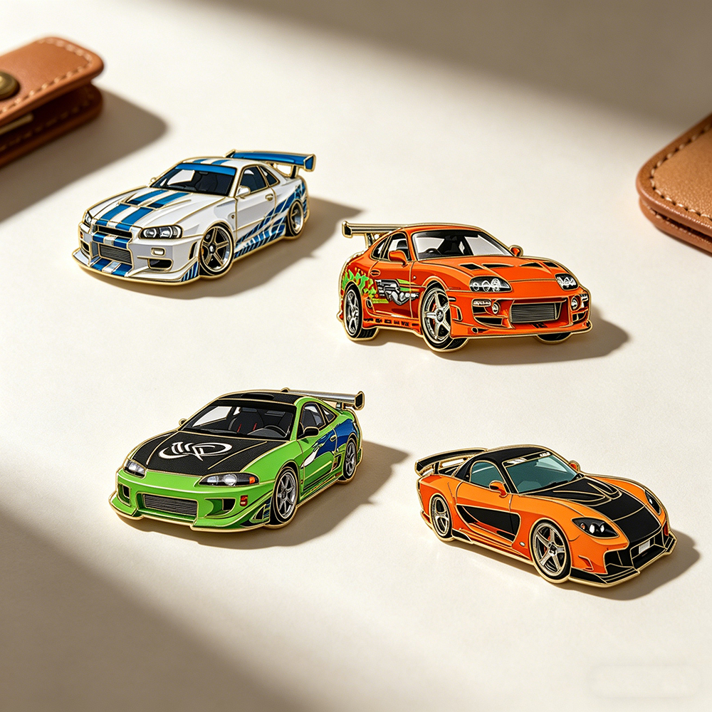 4pcs The Fast and the Furious  - Lapel Pin Enamel avaliação e preço