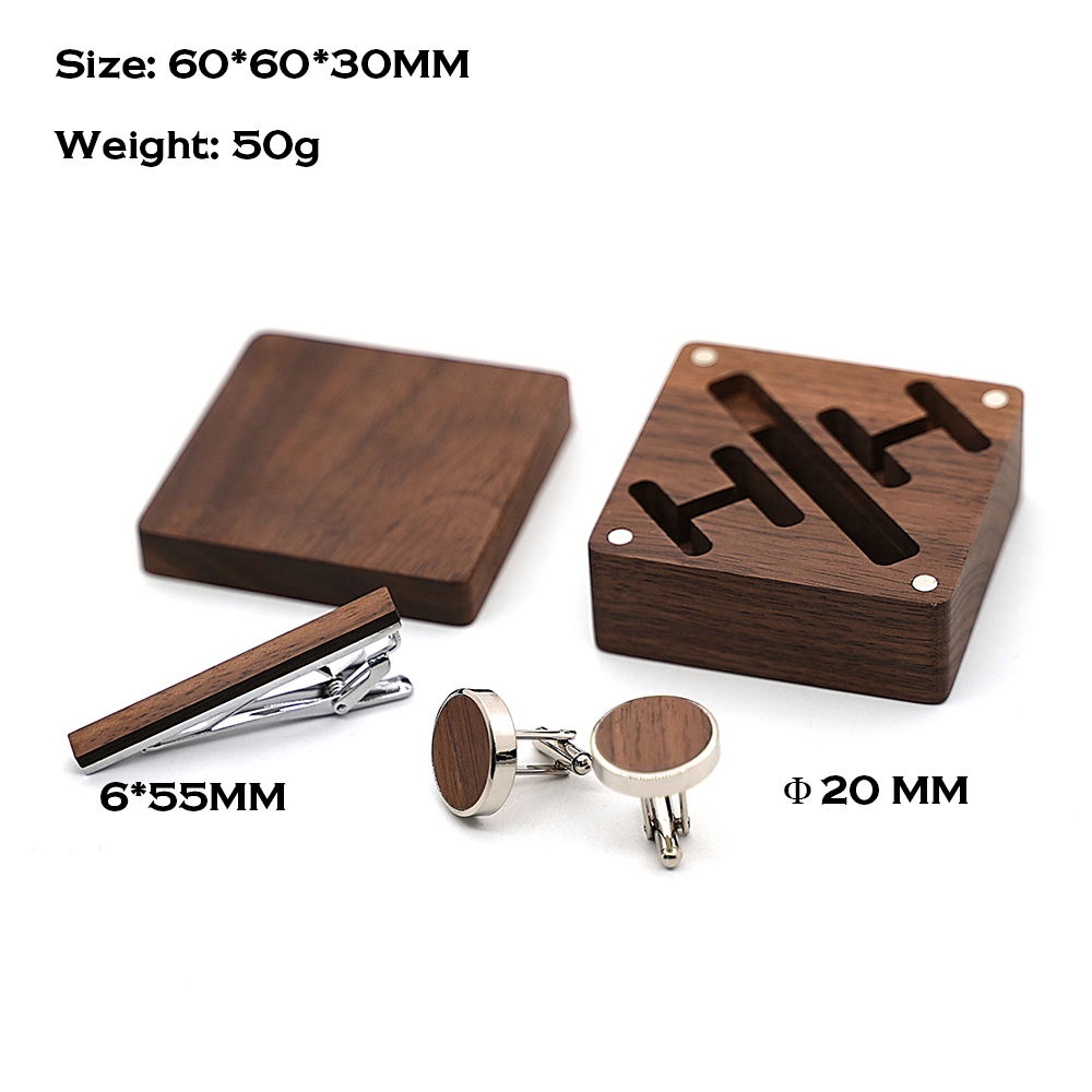 Custom Engraved Wooden Groom A - Cufflink Box Set avaliação e preço