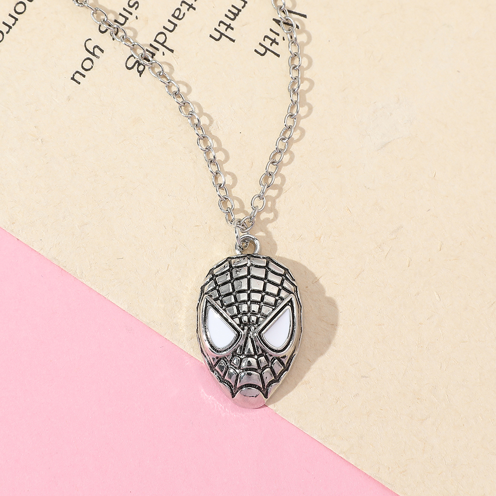 Superhero Spider Man Mask Pend - Men Accessories Necklace avaliação e preço