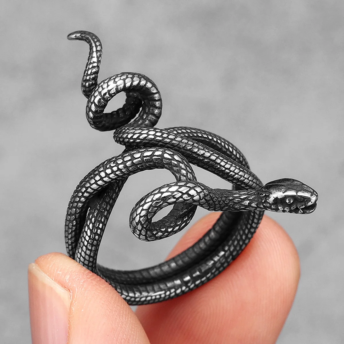 Poisonous Snake Ring 316L Stai - Men'S Accessories Best avaliação e preço
