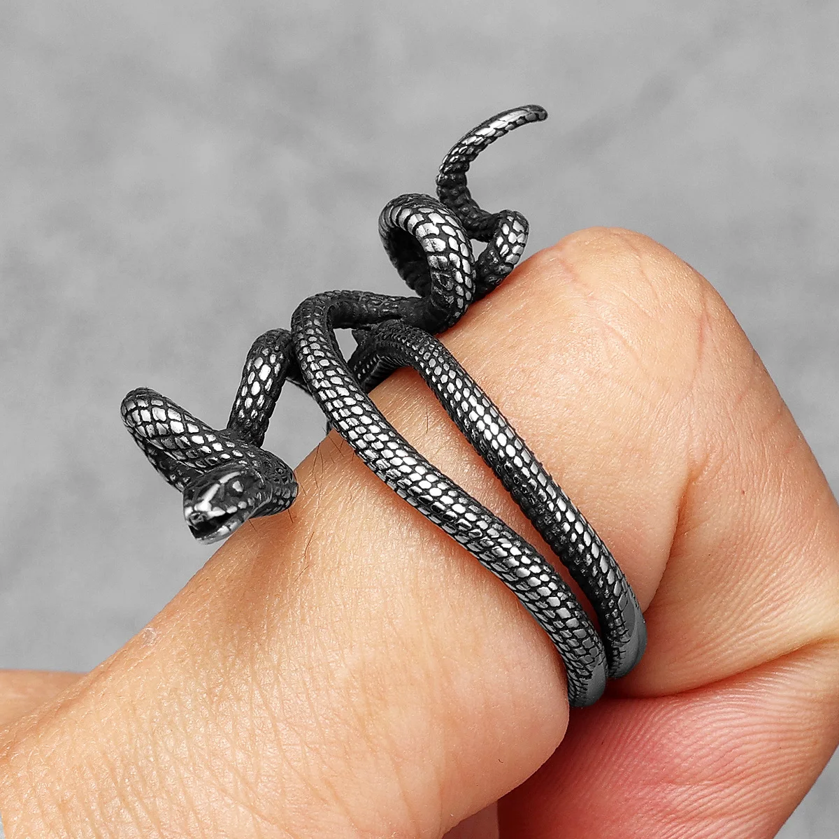 Poisonous Snake Ring 316L Stai - Men'S Accessories Best avaliação e preço