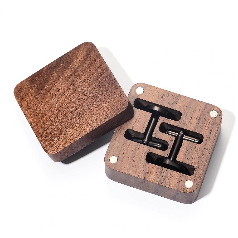 Walnut Cufflink Box Solid Wood - Cufflink Box Set avaliação e preço