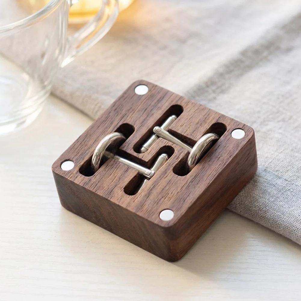 Walnut Cufflink Box Solid Wood - Cufflink Box Set avaliação e preço