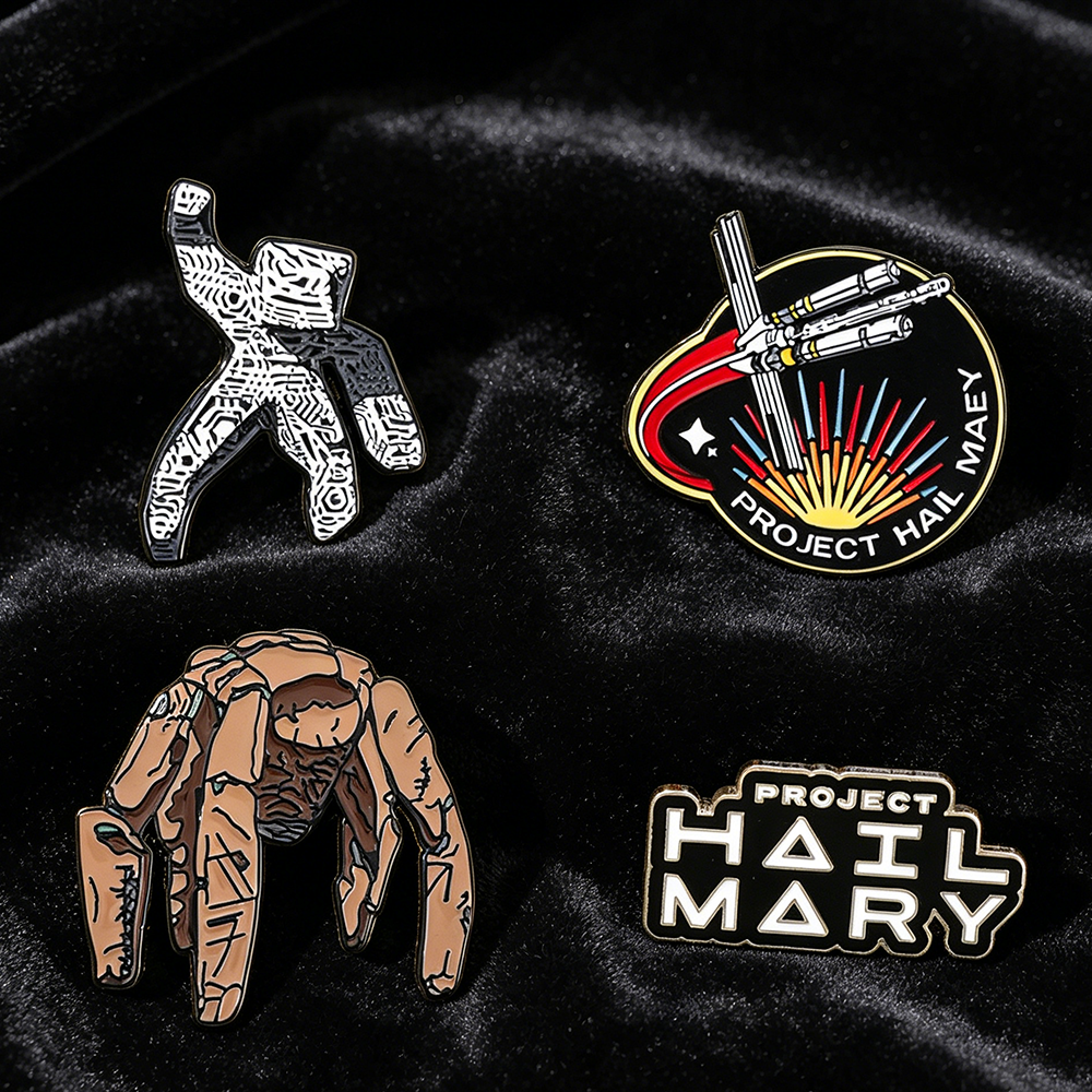 4pc Sci-Fi Enamel Pin Set Proj - Lapel Pin Enamel avaliação e preço
