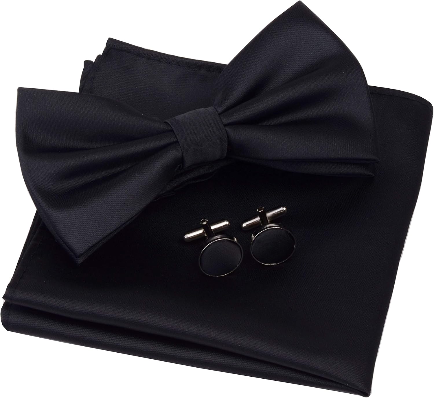 Solid Color Pre-tied Bow Tie S - Cufflink Box Set avaliação e preço
