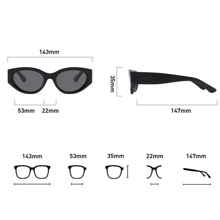 Women Men Classic Cat-Eye Pola - Men Accessories Style avaliação e preço
