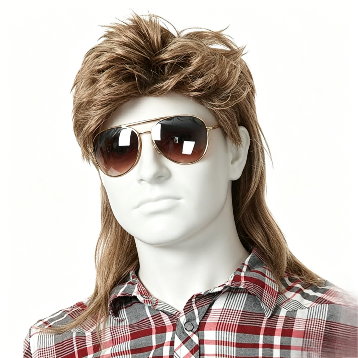 Retro Style Men Mullet Wig Cla - Men Accessories Style avaliação e preço