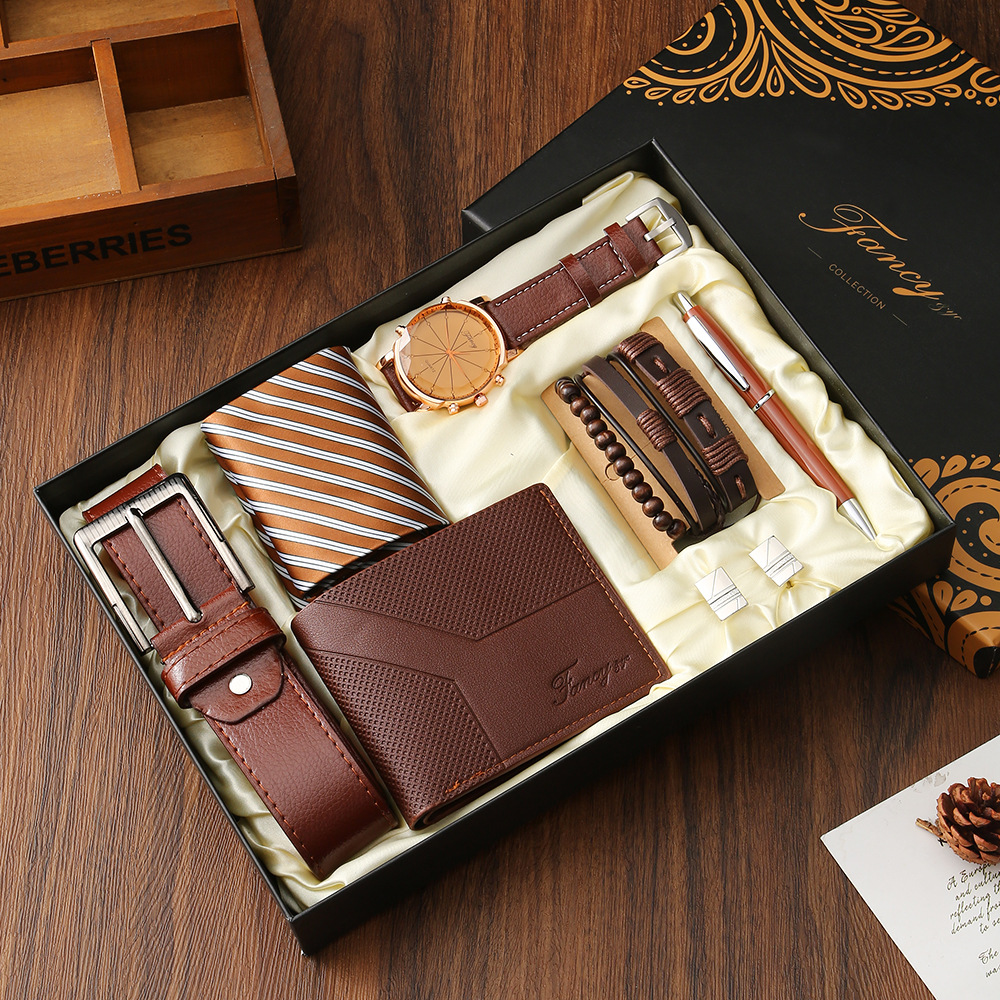 New Men Gift Set with Box Watc - Cufflink Box Set avaliação e preço