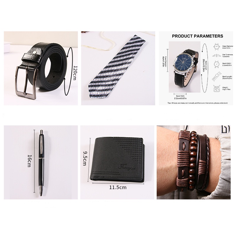 New Men Gift Set with Box Watc - Cufflink Box Set avaliação e preço