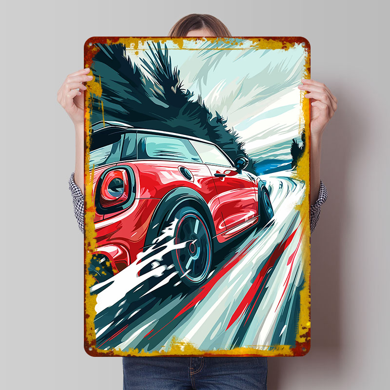 Red UK Car Cooper Racing Metal - Men'S Accessories Uk avaliação e preço