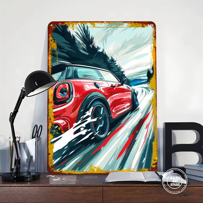 Red UK Car Cooper Racing Metal - Men'S Accessories Uk avaliação e preço