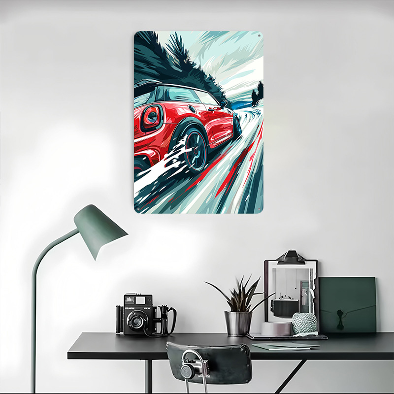 Red UK Car Cooper Racing Metal - Men'S Accessories Uk avaliação e preço