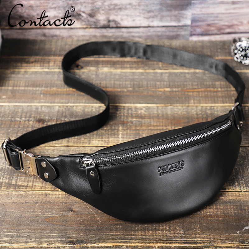 CONTACT'S Men Waist Packs Genu - Men Accessories For Travel avaliação e preço
