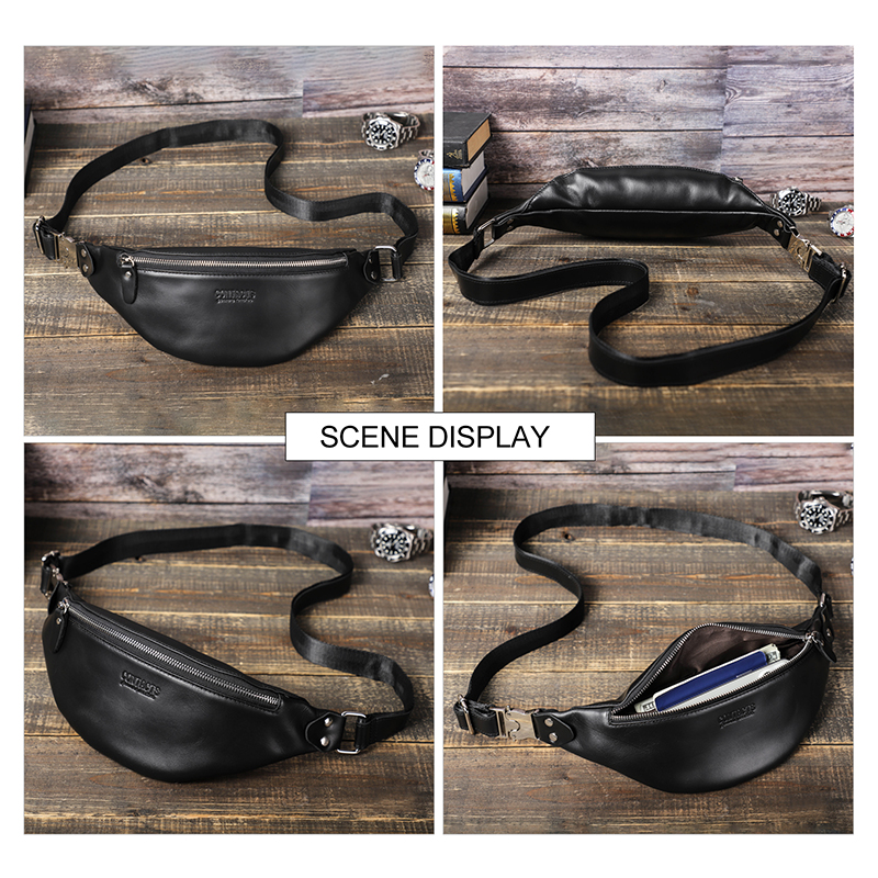 CONTACT'S Men Waist Packs Genu - Men Accessories For Travel avaliação e preço