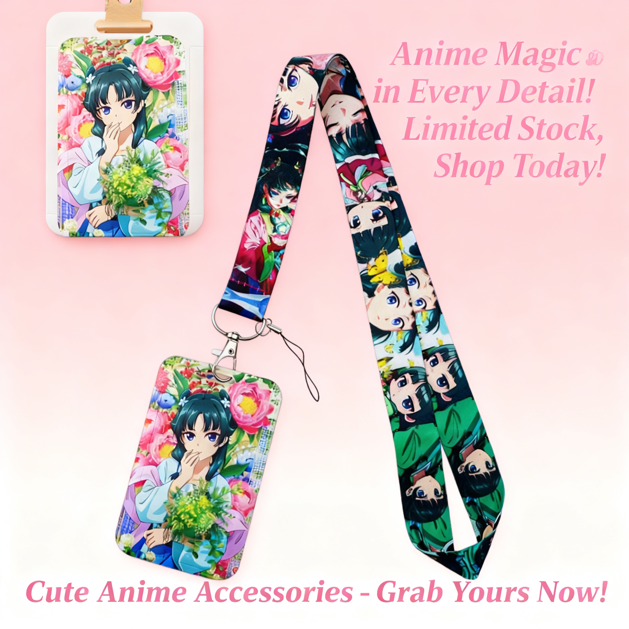 Cute Anime Girl Lanyard Neck S - Men Accessories For Travel avaliação e preço