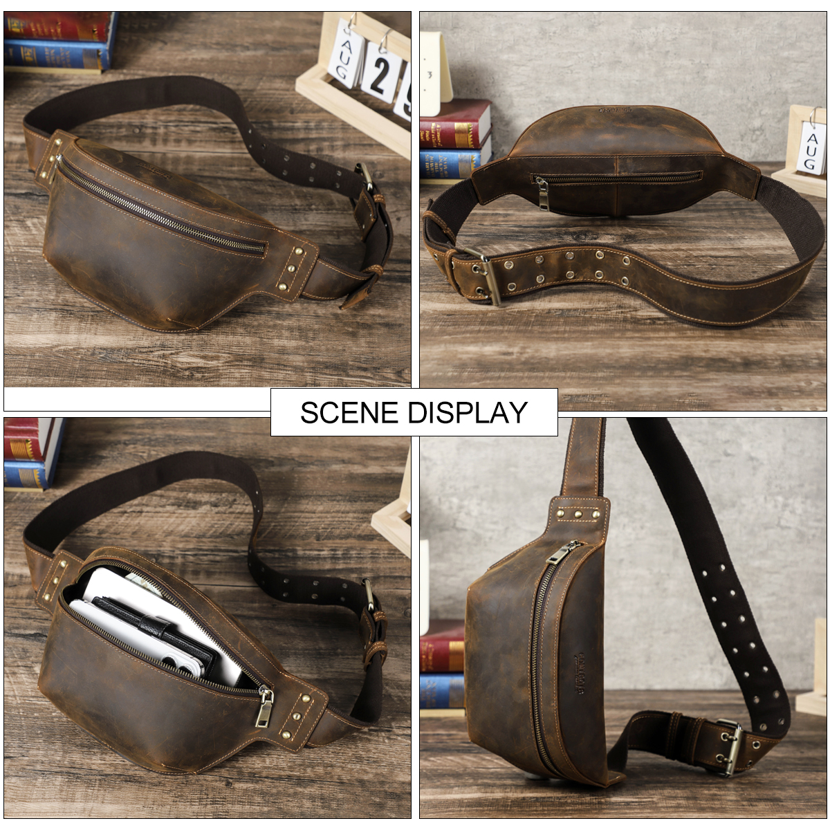 CONTACT'S Genuine Leather Wais - Men Accessories For Travel avaliação e preço