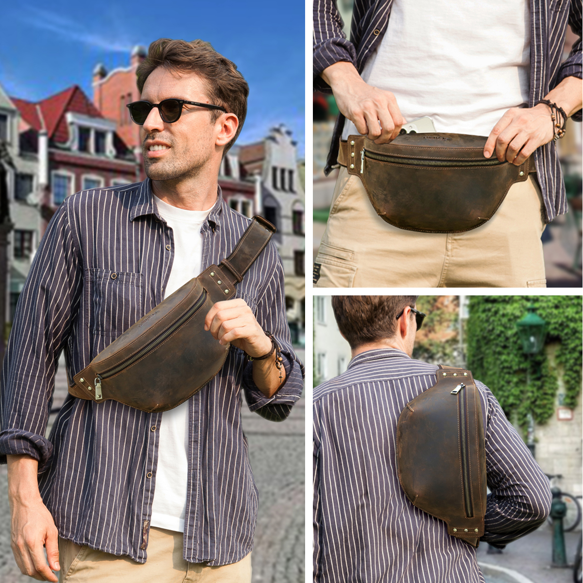 CONTACT'S Genuine Leather Wais - Men Accessories For Travel avaliação e preço