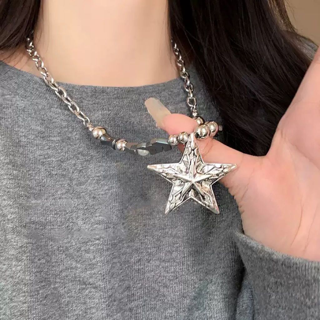Gothic Star Pendant Necklace,  - Men Accessories Aesthetic avaliação e preço