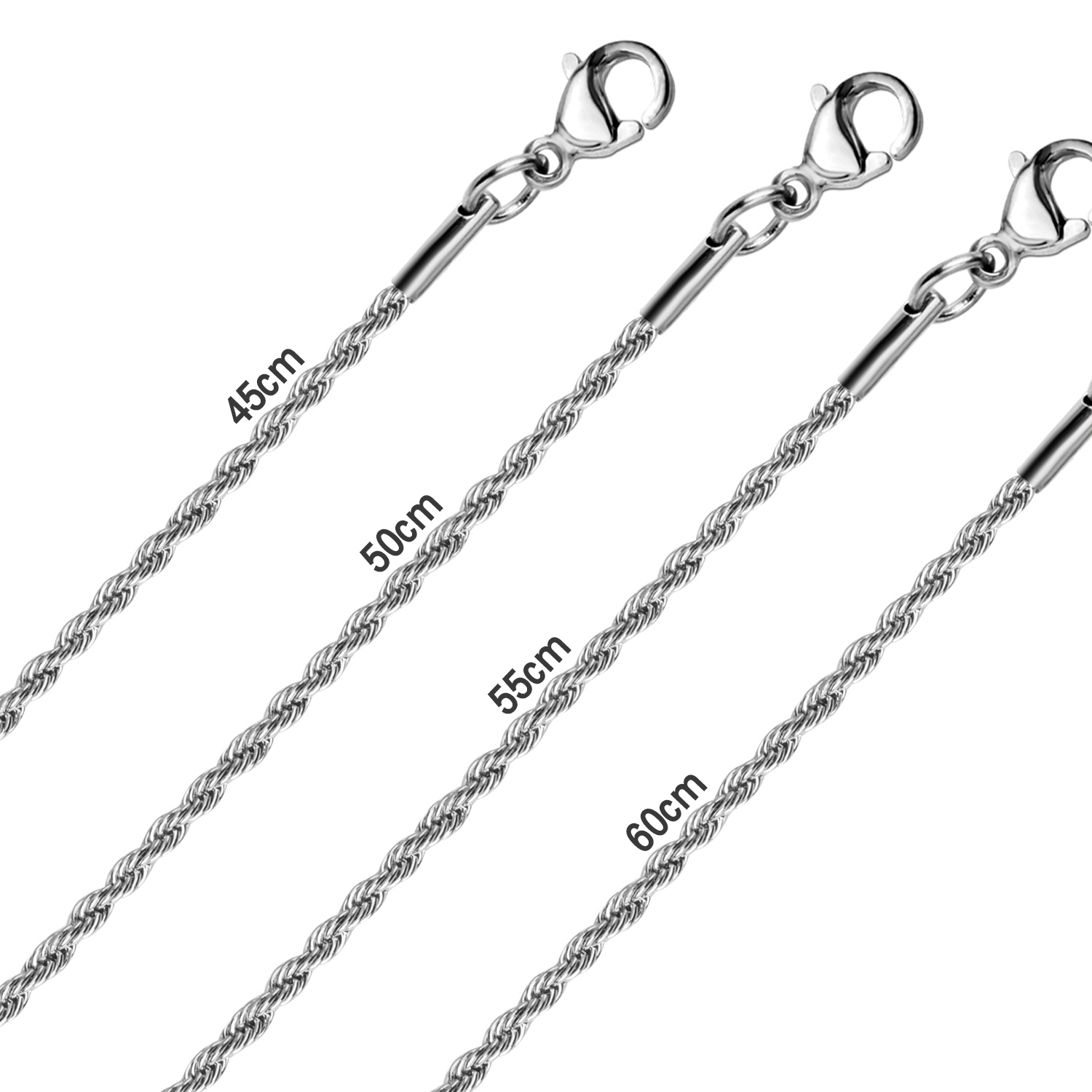 LUXUSTEEL 1pcs 2mm 3mm 4mm 5mm - Men Accessories Singapore avaliação e preço