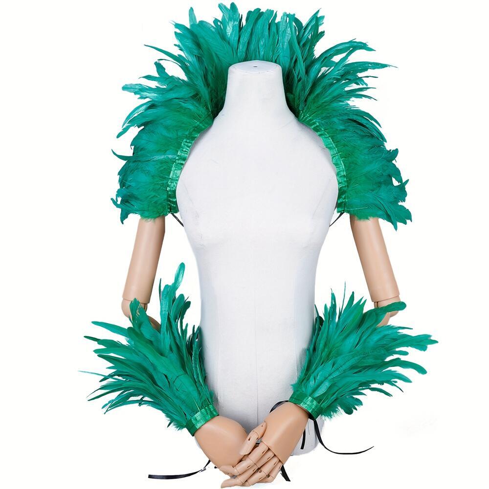Elegant Red Feathers Women's S - Mens Accessories Style avaliação e preço
