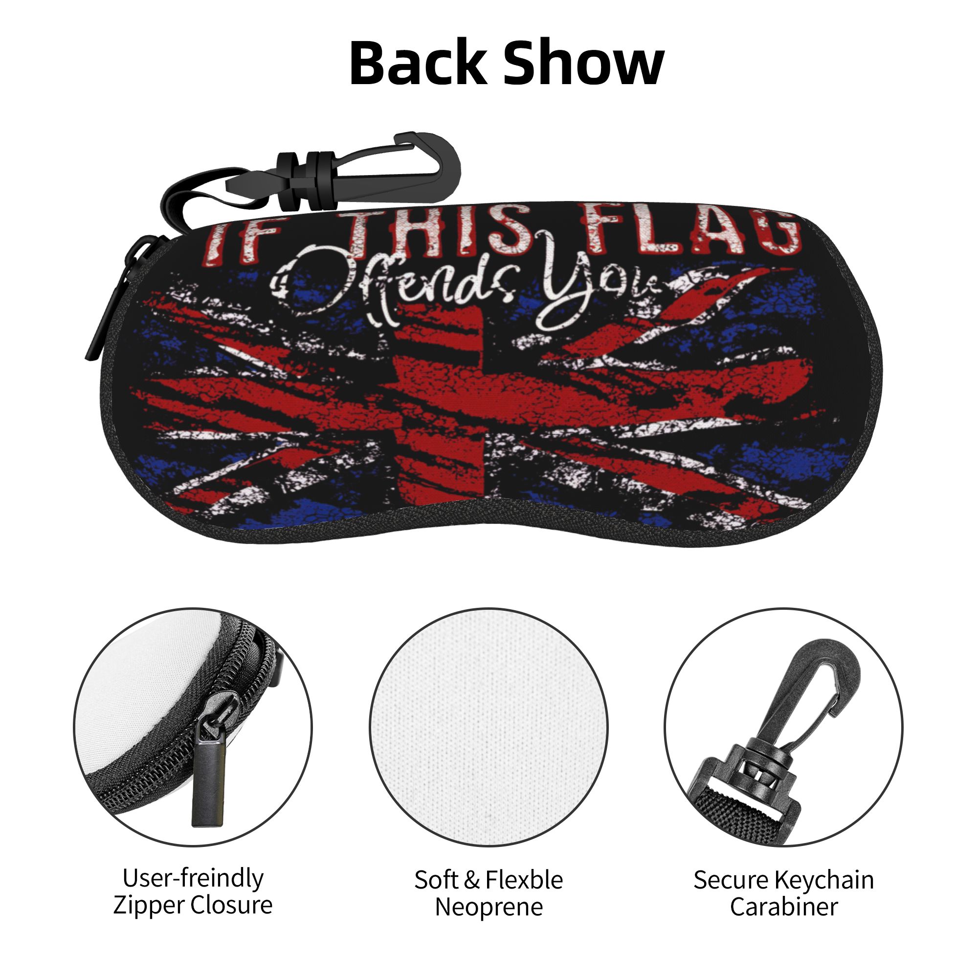 British flag UK Glasses Case M - Men'S Accessories Uk avaliação e preço