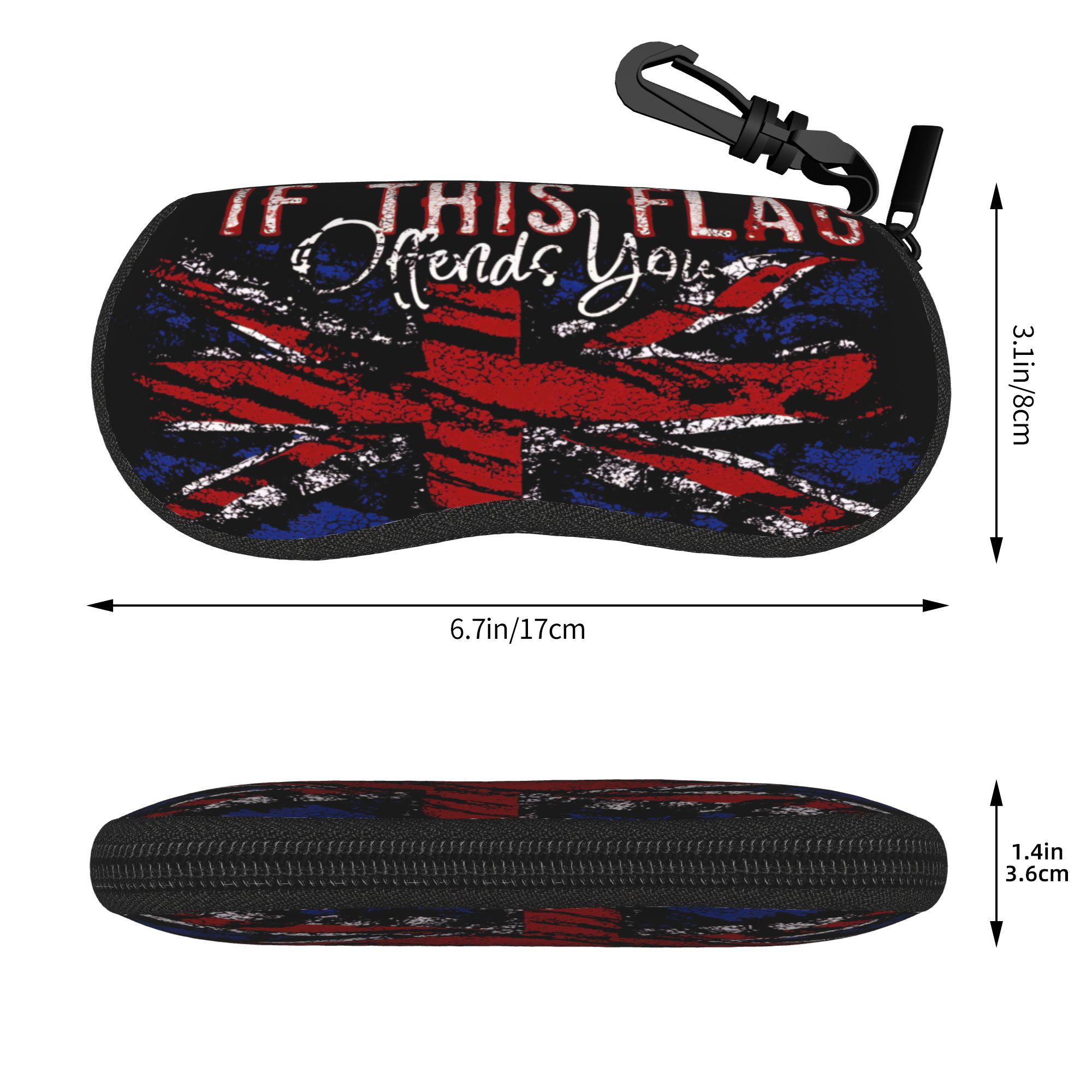 British flag UK Glasses Case M - Men'S Accessories Uk avaliação e preço