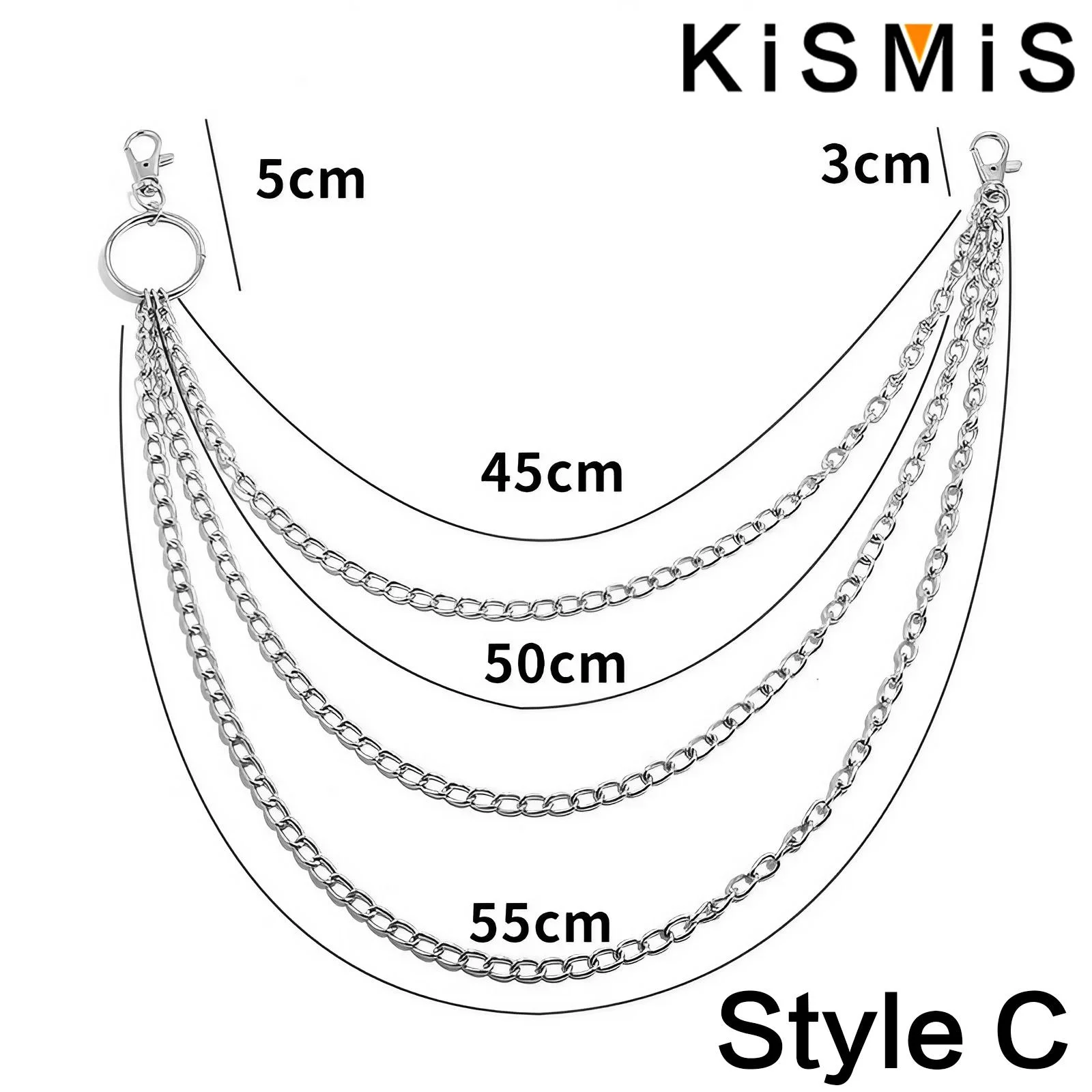 1PC Punk Style Multi Layer Key - Mens Accessories Style avaliação e preço