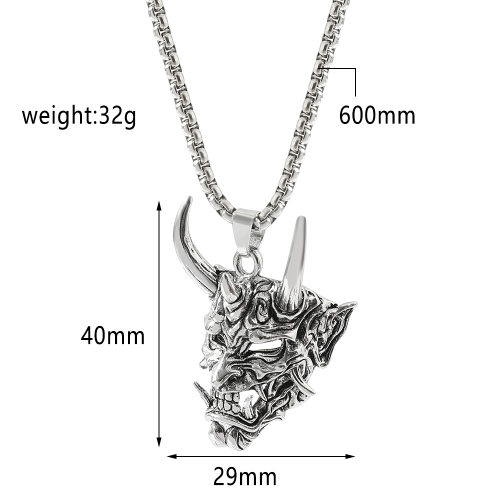 Handsome Rascal Ghost Mask Pen - Men Accessories Necklace avaliação e preço