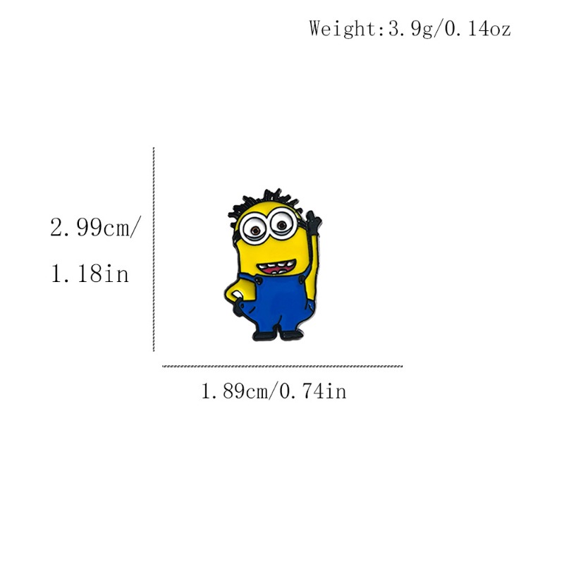 9pcs New Cute Cartoon Minions  - Lapel Pin Enamel avaliação e preço