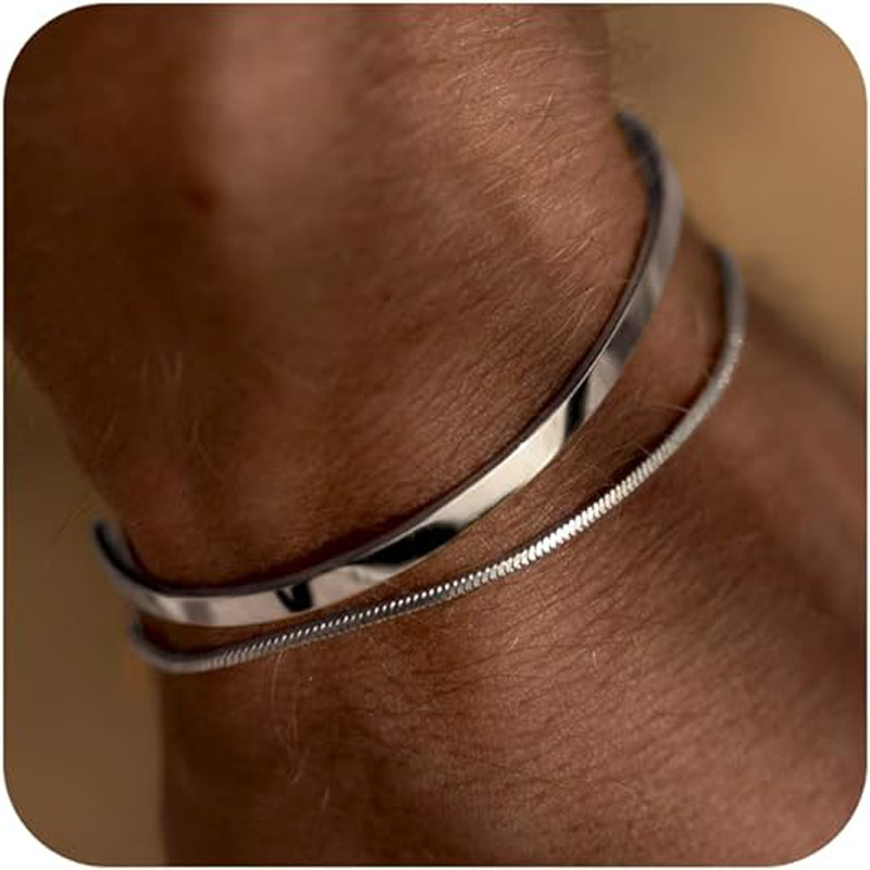 Stackable Bracelets for Men, 9 - Cufflink Box Set avaliação e preço