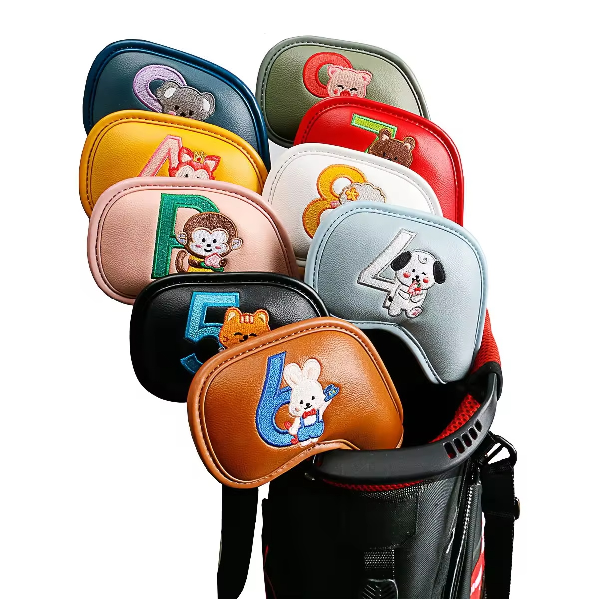 9Pcs Cute Cartoon Animal Golf  - Men Accessories Style avaliação e preço