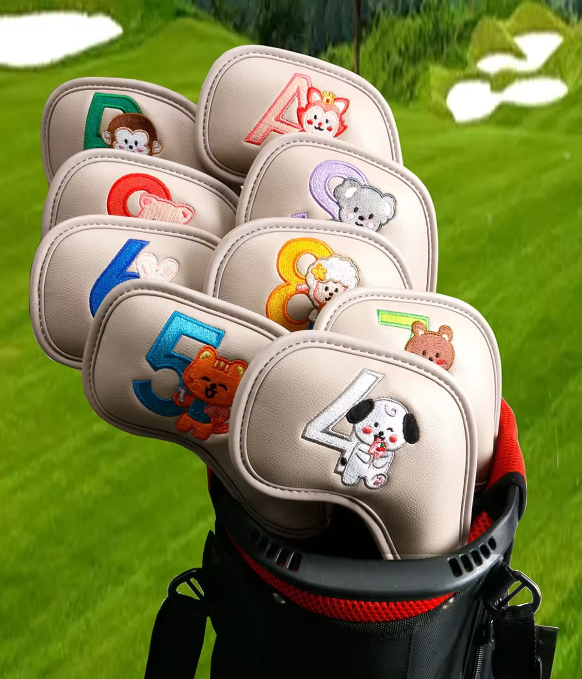 9Pcs Cute Cartoon Animal Golf  - Men Accessories Style avaliação e preço