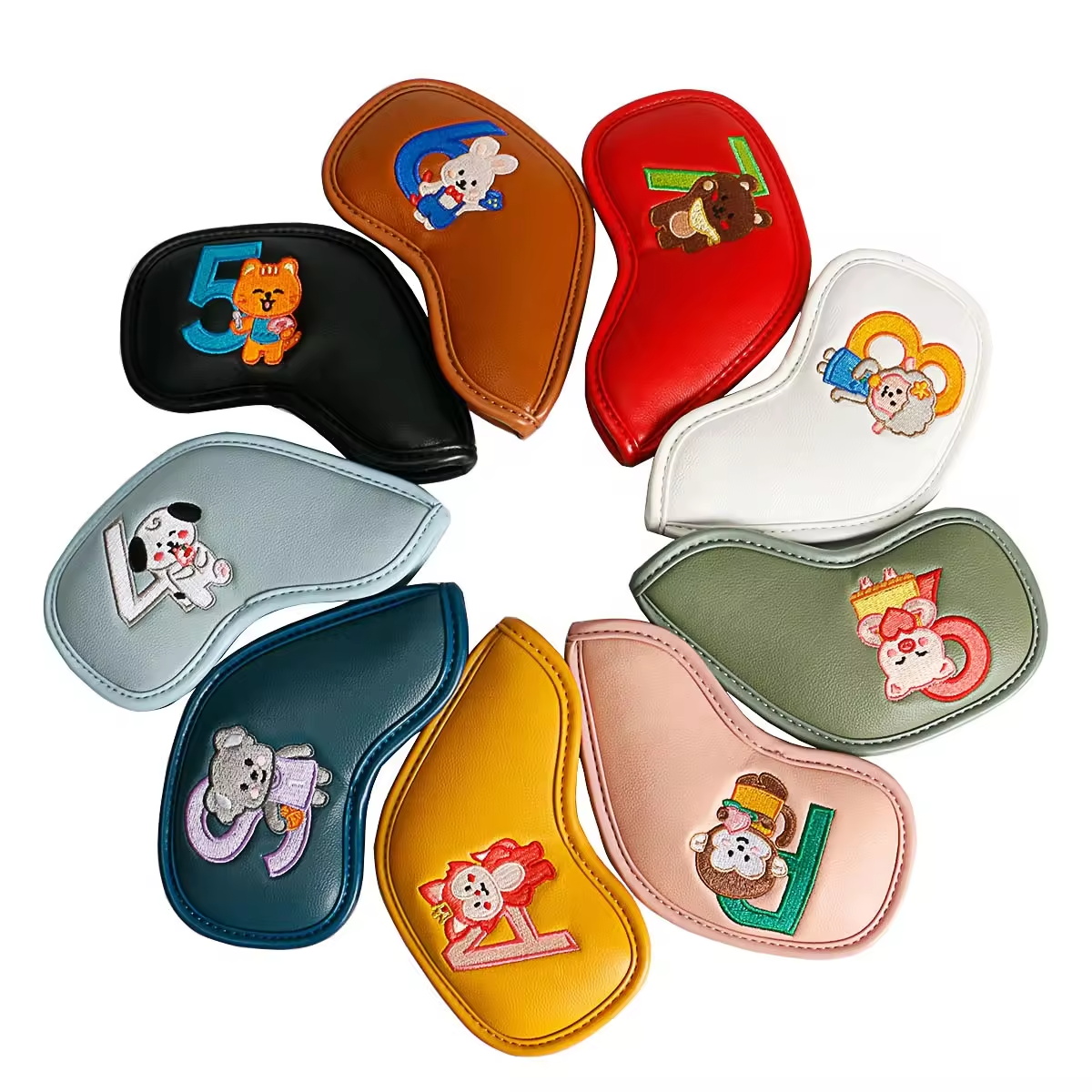 9Pcs Cute Cartoon Animal Golf  - Men Accessories Style avaliação e preço