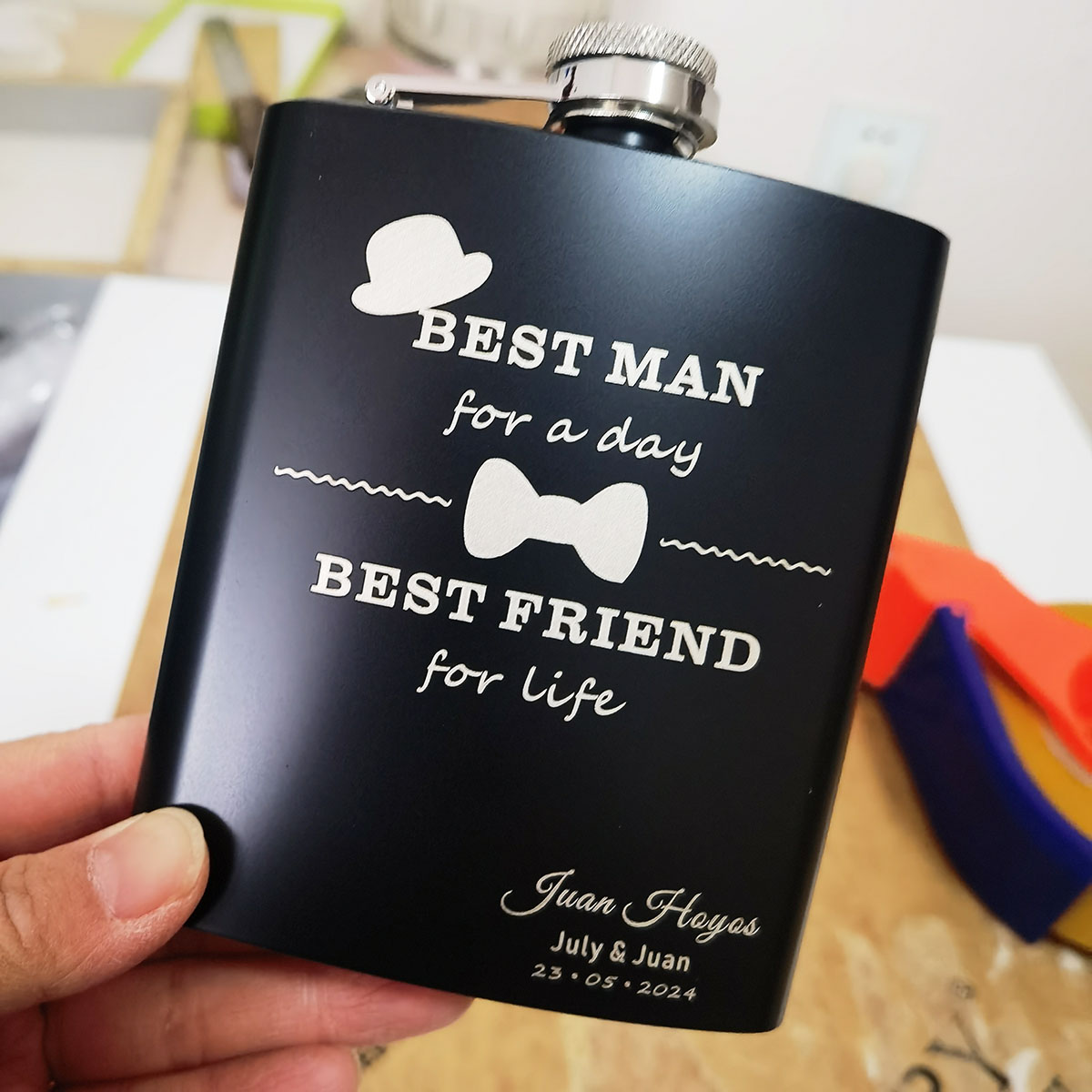 Custom Engraved Flask for Men  - Flask Stainless Steel avaliação e preço