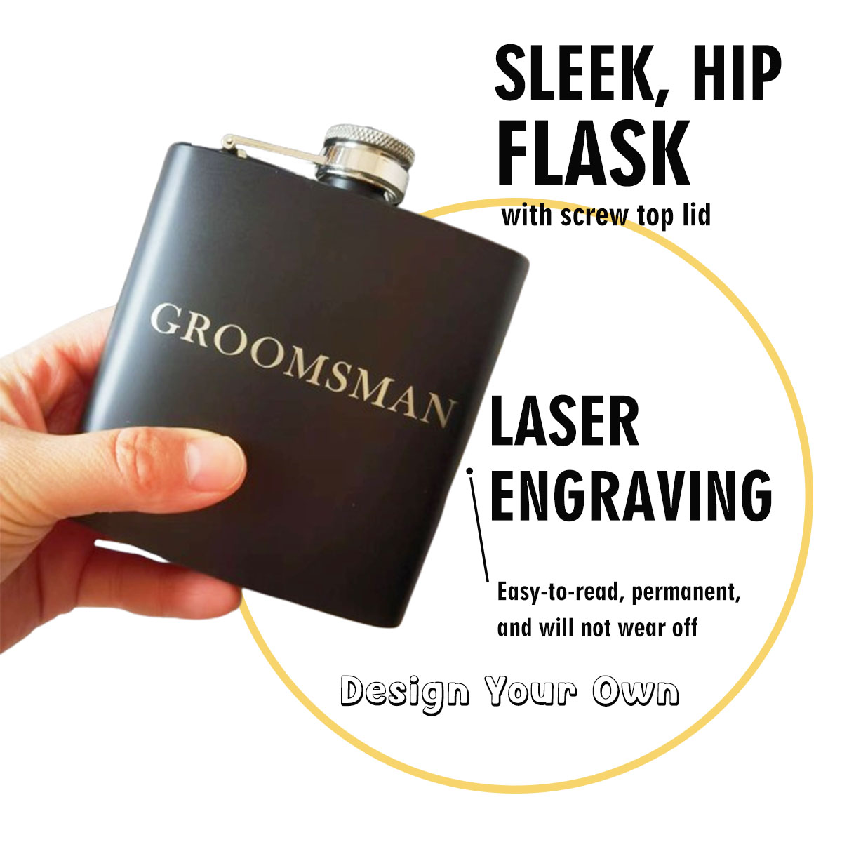 Custom Engraved Flask for Men  - Flask Stainless Steel avaliação e preço