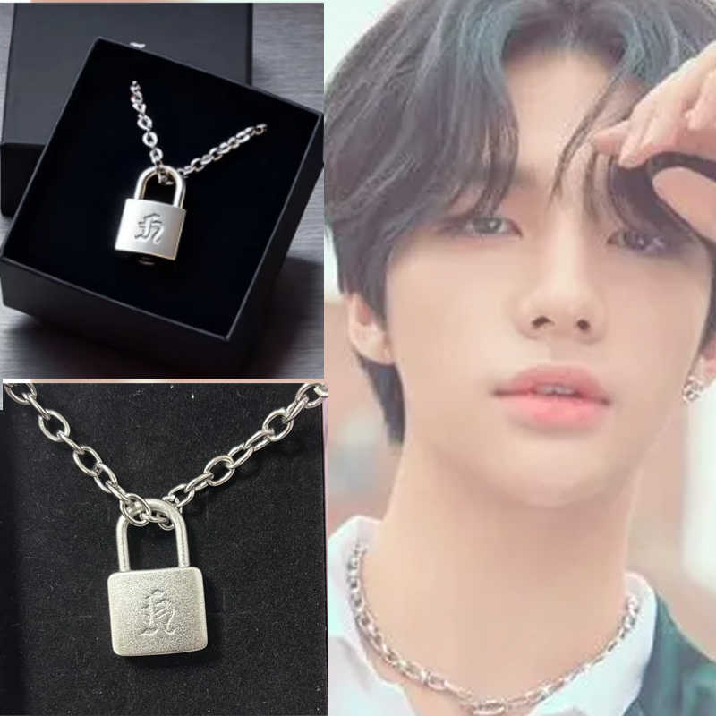 Smooth Matte Finish Metal Lock - Men Accessories Necklace avaliação e preço