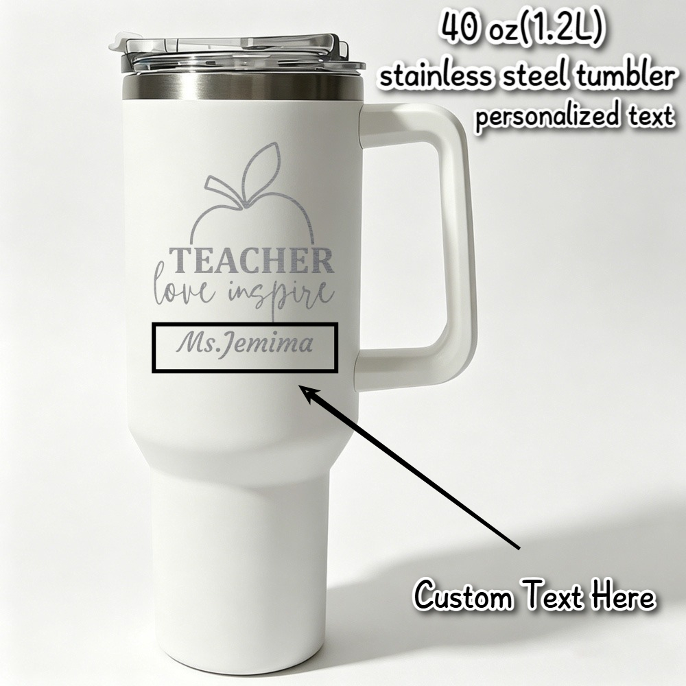 1L Teacher personalized text b - Flask Stainless Steel avaliação e preço
