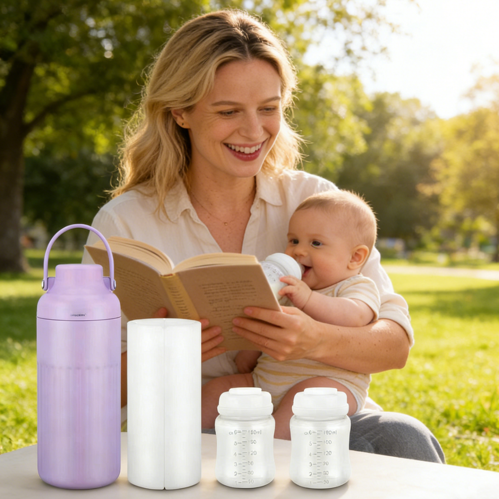 Portable Breast Milk Cooler fo - Flask Stainless Steel avaliação e preço